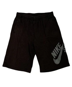 Nike Air Sportswear Signature SB Skateboarding Black Grey Shorts Size L 12-13yrs - Picture 1 of 5
