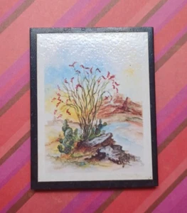 Southwest Cactus Desert Landscape Fridge Magnet - Picture 1 of 5