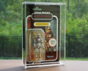 Star Wars Vintage Serie 3,75" Actionfigur Display Schutzhülle Plexiglas - Bild 1 von 11
