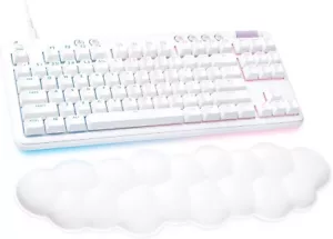 Logitech G713 Wired Mechanical Gaming Keyboard - White (Linear Clicking) - Picture 1 of 10