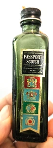 Passport Scotch empty 1/10th pint glass bottle stayed internationally buzzed - Picture 1 of 3