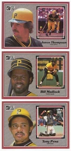 1983 Donruss Baseball Action All-Stars Pittsburgh Pirates Team Set - Picture 1 of 1