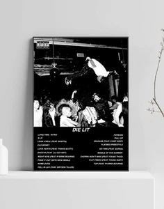 Playboi Carti Die Lit Album Premium Musik Poster | Artwork Trackliste - Bild 1 von 4