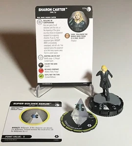 SHARON CARTER & SUPER SOLDATINO SIERO 031A S001 Disney Plus Marvel HeroClix - Foto 1 di 1