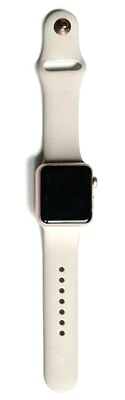 APPLE WATCH SERIES 1-7000 38mm ROSE GOLD ALUMINUM CASE ION-X GLASS FOR REPAIR - Image 1 of 4