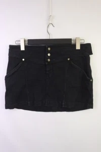 ROBERTO CAVALLI Black Denim 5-Pockets Mini Skirt Size 46 - Picture 1 of 23