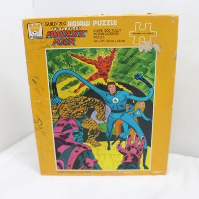 ФАНТАСТИЧЕСКИЕ ЧЕТЫРЕ 1976 WHITMAN ПАЗЛ 204 шт. ПОЛНЫЙ Marvel - Изображение 1 из 4