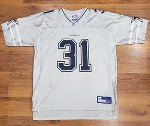 Reebok NFL Equipment Roy Williams #31 Dallas Cowboys Silver Jersey Sz XL 2k's - Picture 1 of 13