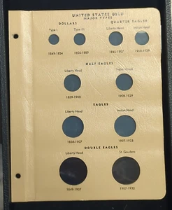 Dansco US Gold Type Page United States Page for Album 7070 Used, Great Shape - Picture 1 of 11
