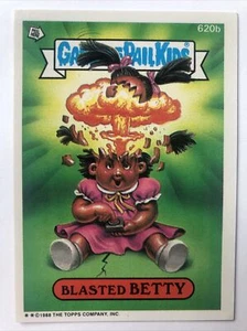 Garbage Pail Kids Topps 1988 Original Series 15 Non Die Cut Blasted Betty 620b - Picture 1 of 2