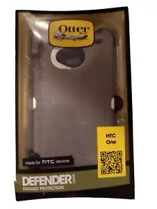 OtterBox HTC ONE M7 Defender Case & Holster Gray W/Belt Clip #77-26417 - Picture 1 of 4