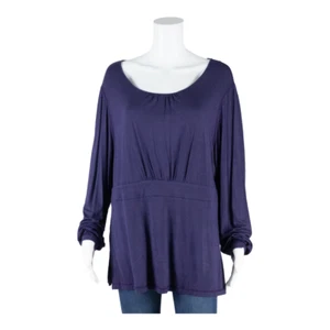 Top elástico para mujer ELENA MIRO púrpura manga larga L - Imagen 1 de 5
