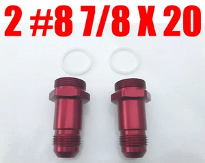 2 #8 7/8 X 20 ACCESORIOS DE COMBUSTIBLE ROJO HOLLEY COMBUSTIBLE RÁPIDO CARBOHIDRATOS Envío gratuito a EE. UU. - Imagen 1 de 1