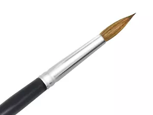 Premium handmade acrylic brush size 8 Kolinsky nail type UV gel red marten real hair - Picture 1 of 2
