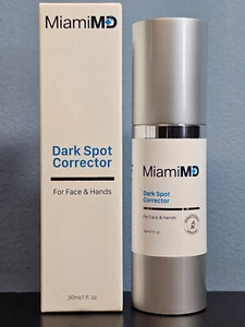 MiamiMD Miami MD Correttore Macchie Scure per Viso e Mani 1 oncia / 30 ml - Nuovo con scatola! - Foto 1 di 4