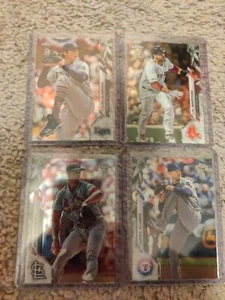 2020 Topps Chrome Ben Baller Lot x4 Jack Flaherty Kluber Glasgow J.D. Martinez - Picture 1 of 4
