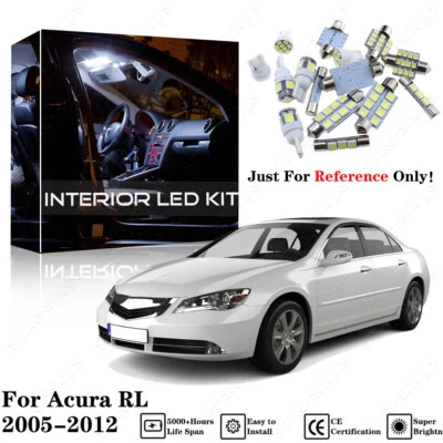 10pcs White Interior LED Light Package Kit For Acura RL 2005-2009 2010 2011 2012 - Image 1 of 4