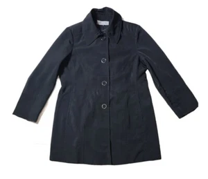 Preowned- Anne Klein Snap Front Poly Blend Trenchcoat Womens (Size XL) - Picture 1 of 10