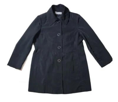 Preowned- Anne Klein Snap Front Poly Blend Trenchcoat Womens (Size XL) - Image 1 of 4