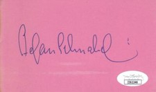 STEFAN SCHNABEL d 1999 Signed 3x5 Index Card Actor Firefox JSA II62246