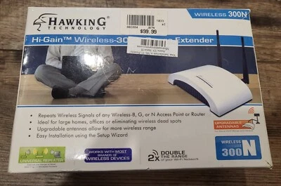 Extensor de alcance inalámbrico Hawking Technology Hi-Gain 300N HWREN1 extensor Wi-Fi Foto 1 de 4