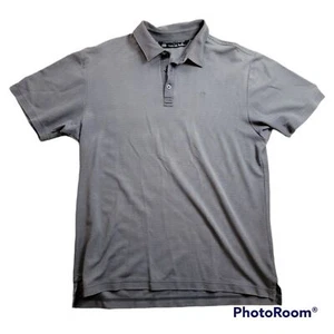 Travis Mathew Gray Large Golf Polo pinstripe - Picture 1 of 6