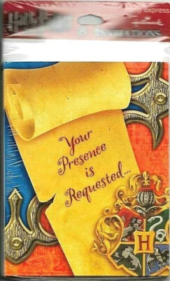 NUEVO Sobres Invitaciones Fiesta Pergamino Fénix Orden Harry Potter RARO DE COLECCIÓN Foto 1 de 2