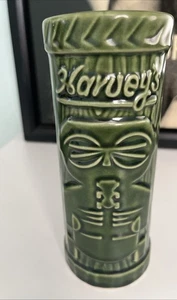 Vintage Harvey's Lake Tahoe "Sneaky Tiki" Mug Cup Green Ceramic 7” Tiki Bar - Picture 1 of 6