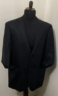 Blazer xadrez xadrez azul marinho Pendleton jaqueta esportiva masculina lã 46R *FLAW* - Imagem 1 de 4