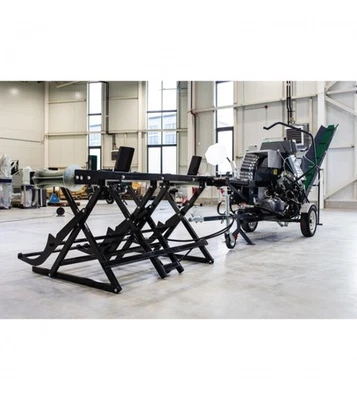 HOLZVERARBEITER Holzspalter Benzin Sägespaltautomat 12T + Stammhebetisch - Bild 1 von 4