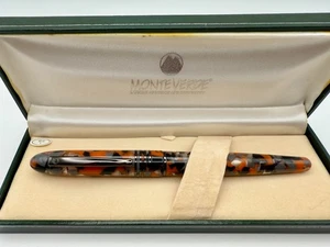 MONTEVERDE MOUNTAINS OF THE WORLD ORANGE FOUNTAIN PEN M NIB - Picture 1 of 11