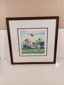 Lind “Tie Bear-eaking Touchdown” Original Serigraph Signed Ltd Edition #270/275 - Picture 1 of 14