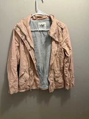 Chaqueta Mujer YMI Doble Capa Rosa Y Gris Talla Mediana Foto 1 de 3
