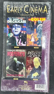 NEW! Early Cinema Collection 4 DVD Vintage Scary Movies Wooden Box Set 2003 - Image 1 of 2