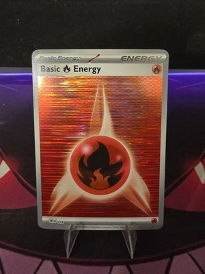 Basic Fire Energy SVE EN018 Holo  Pokémon TCG Scarlet & Violet - Image 1 of 3