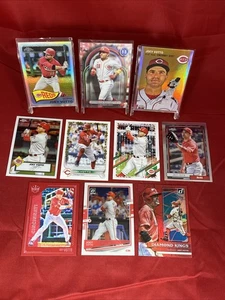 JOEY VOTTO SP Lot (10) TRIBUTE Holo RED FOIL Topps SILVER Baseball Card REDS - Picture 1 of 12
