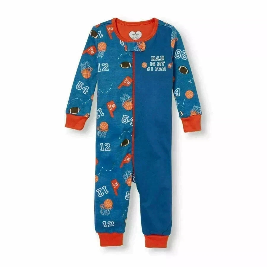 C7!WOW! NUEVO CON ETIQUETAS 18-24M The Children's Place DEPORTES Cómodo Pijama SIN PIES para Dormir Foto 1 de 1