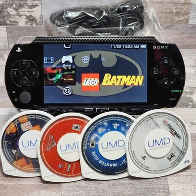Sony PSP-1001 Console with Battery, New Charger and 5 Games Bundle - USA - Image 1 of 4