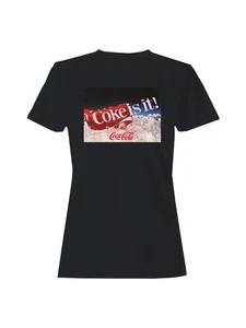 Officially Licensed Coca Cola Coke Is It! - Iconic Coca-Cola Ad Women's T-shirt - Picture 1 of 6