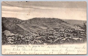 K42/ Clarksburg West Virginia Postcard c1910 Rotograph Before Civil War 419 - Picture 1 of 2