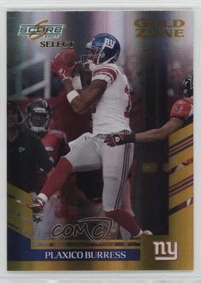 2007 Score Select Gold Zone /50 Plaxico Burress #12 - Image 1 of 2