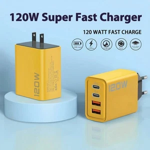 Chargeur Charge Rapide Smartphone 120W Multi-port - Photo 1 sur 15