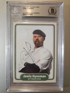 Jamie Hyneman Custom Signed Card - Mythbusters - Beckett Encapsulated - Picture 1 of 4