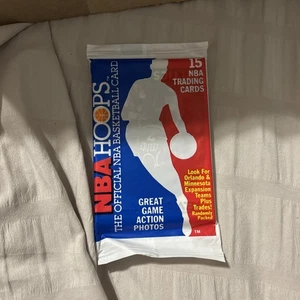 1989 NBA Hoops Trading Card Pack (15 cards) Sealed - Picture 1 of 2