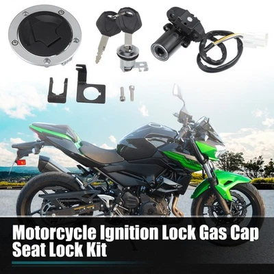 Ignition Switch Gas Fuel Tank Cap Seat Lock fit for Kawasaki Z1000SX Ninja 1000 Foto 1 de 4
