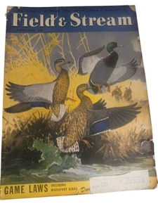 Field & Stream October 1947 Issue Cover Painting By Lynn Bogue Hunt - Picture 1 of 23