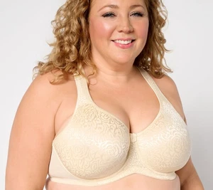 Breezies Wild Rose Seamless Underwire Support Bra Champagne D/38 New - Picture 1 of 3