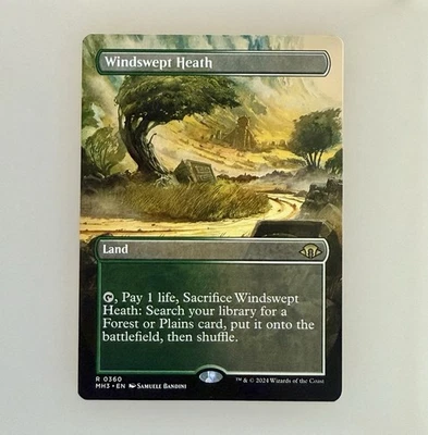 Magic the Gathering: Windswept Heath (Borderless) Modern Horizons 3 Reg NM - Image 1 of 3