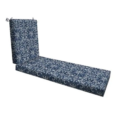  Outdoor Essentials Chaise Lounge, 21 x 70, Boheme Chair Boheme Indigo Blue - Image 1 of 4