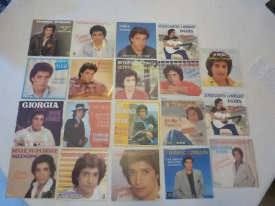 gros lot de 19  disques vinyles 45 Tours  FREDERIC FRANCOIS - Photo 1/3